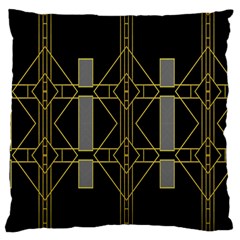 Simple Art Deco Style Art Pattern Large Flano Cushion Case (two Sides) by Nexatart