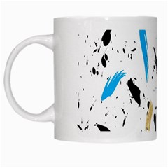 Abstract Image Image Of Multiple Colors White Mugs by Nexatart