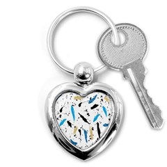 Abstract Image Image Of Multiple Colors Key Chains (heart)  by Nexatart