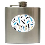 Abstract Image Image Of Multiple Colors Hip Flask (6 oz) Front