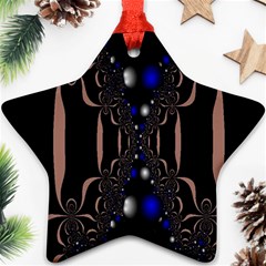 An Interesting Mix Of Blue And Other Colours Balls Ornament (star) by Nexatart