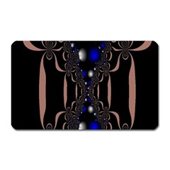 An Interesting Mix Of Blue And Other Colours Balls Magnet (rectangular) by Nexatart