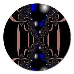 An Interesting Mix Of Blue And Other Colours Balls Magnet 5  (round) by Nexatart