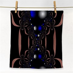 An Interesting Mix Of Blue And Other Colours Balls Face Towel by Nexatart