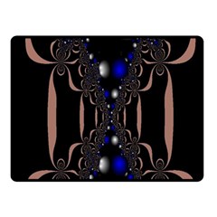 An Interesting Mix Of Blue And Other Colours Balls Double Sided Fleece Blanket (small)  by Nexatart