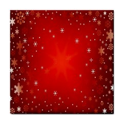 Red Holiday Background Red Abstract With Star Tile Coasters by Nexatart