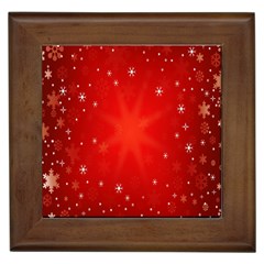 Red Holiday Background Red Abstract With Star Framed Tiles by Nexatart