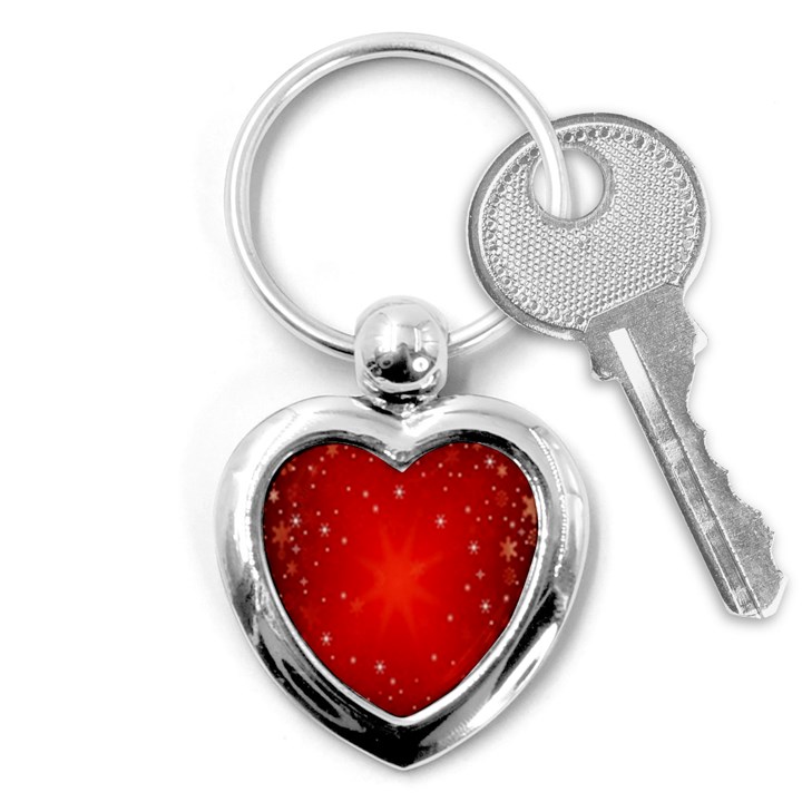 Red Holiday Background Red Abstract With Star Key Chains (Heart) 