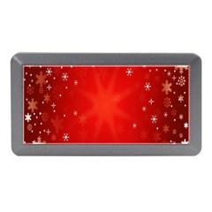 Red Holiday Background Red Abstract With Star Memory Card Reader (mini) by Nexatart