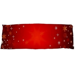 Red Holiday Background Red Abstract With Star Body Pillow Case (dakimakura) by Nexatart