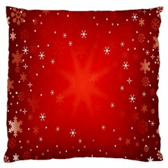 Red Holiday Background Red Abstract With Star Large Cushion Case (one Side) by Nexatart