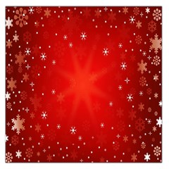 Red Holiday Background Red Abstract With Star Large Satin Scarf (square) by Nexatart