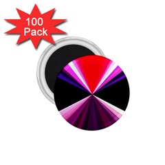 Red And Purple Triangles Abstract Pattern Background 1 75  Magnets (100 Pack)  by Nexatart