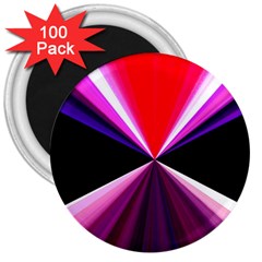 Red And Purple Triangles Abstract Pattern Background 3  Magnets (100 Pack) by Nexatart