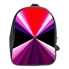 Red And Purple Triangles Abstract Pattern Background School Bags(large)  by Nexatart