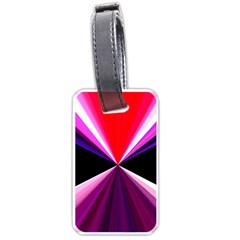 Red And Purple Triangles Abstract Pattern Background Luggage Tags (one Side)  by Nexatart