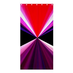 Red And Purple Triangles Abstract Pattern Background Shower Curtain 36  X 72  (stall)  by Nexatart