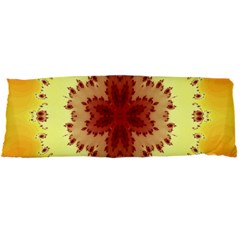 Yellow Digital Kaleidoskope Computer Graphic Body Pillow Case Dakimakura (two Sides) by Nexatart