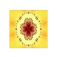 Yellow Digital Kaleidoskope Computer Graphic Satin Bandana Scarf by Nexatart