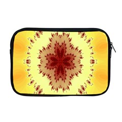 Yellow Digital Kaleidoskope Computer Graphic Apple Macbook Pro 17  Zipper Case by Nexatart