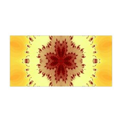 Yellow Digital Kaleidoskope Computer Graphic Yoga Headband