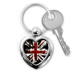 British Flag Key Chains (heart)  by Nexatart