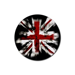 British Flag Rubber Coaster (round)  by Nexatart