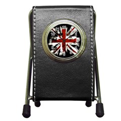 British Flag Pen Holder Desk Clocks by Nexatart