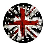 British Flag Round Filigree Ornament (Two Sides) Front