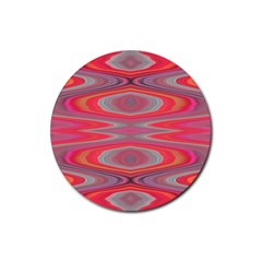 Hard Boiled Candy Abstract Rubber Coaster (round)  by Nexatart