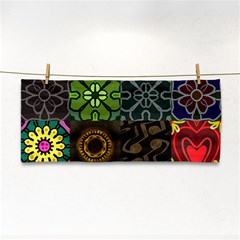 Digitally Created Abstract Patchwork Collage Pattern Cosmetic Storage Cases by Nexatart