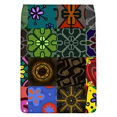 Digitally Created Abstract Patchwork Collage Pattern Flap Covers (s)  by Nexatart