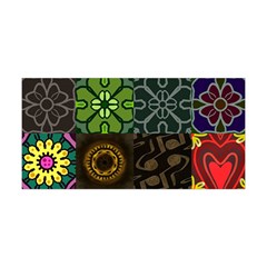 Digitally Created Abstract Patchwork Collage Pattern Yoga Headband by Nexatart