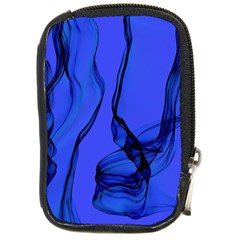 Blue Velvet Ribbon Background Compact Camera Cases by Nexatart