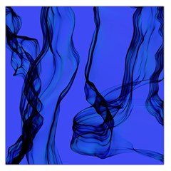 Blue Velvet Ribbon Background Large Satin Scarf (square) by Nexatart