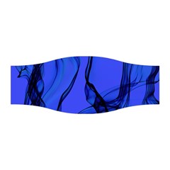 Blue Velvet Ribbon Background Stretchable Headband