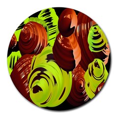 Neutral Abstract Picture Sweet Shit Confectioner Round Mousepads by Nexatart