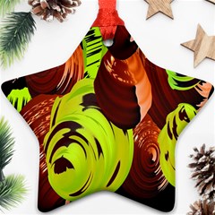 Neutral Abstract Picture Sweet Shit Confectioner Ornament (star) by Nexatart