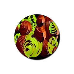 Neutral Abstract Picture Sweet Shit Confectioner Rubber Coaster (round)  by Nexatart