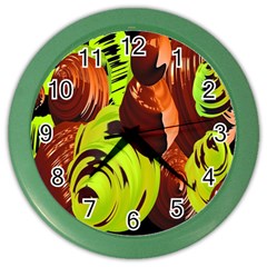 Neutral Abstract Picture Sweet Shit Confectioner Color Wall Clocks by Nexatart