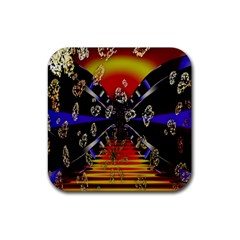 Diamond Manufacture Rubber Coaster (square)  by Nexatart