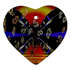 Diamond Manufacture Heart Ornament (two Sides) by Nexatart