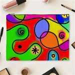 Digitally Painted Patchwork Shapes With Bold Colours Cosmetic Bag (XL) Front