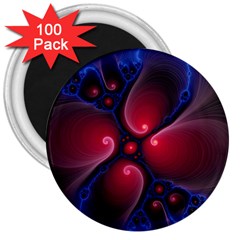 Color Fractal Pattern 3  Magnets (100 Pack) by Nexatart