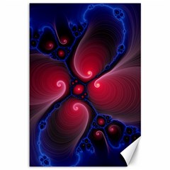 Color Fractal Pattern Canvas 12  X 18   by Nexatart