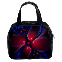 Color Fractal Pattern Classic Handbags (2 Sides) by Nexatart