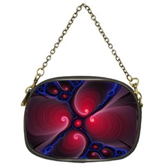 Color Fractal Pattern Chain Purses (one Side)  by Nexatart