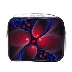 Color Fractal Pattern Mini Toiletries Bags by Nexatart