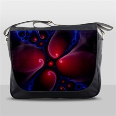 Color Fractal Pattern Messenger Bags by Nexatart