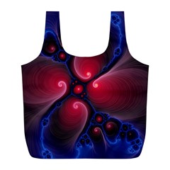 Color Fractal Pattern Full Print Recycle Bags (l)  by Nexatart